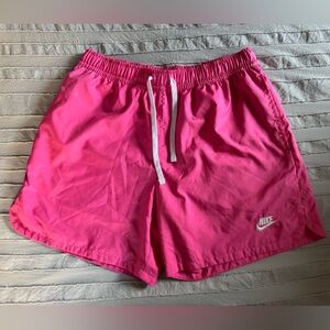 Nike Men’s Pink Lined Shorts (Medium)